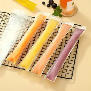 100Pcs BPA-Free Ice Candy Bags, Leakproof DIY Popsicle Molds