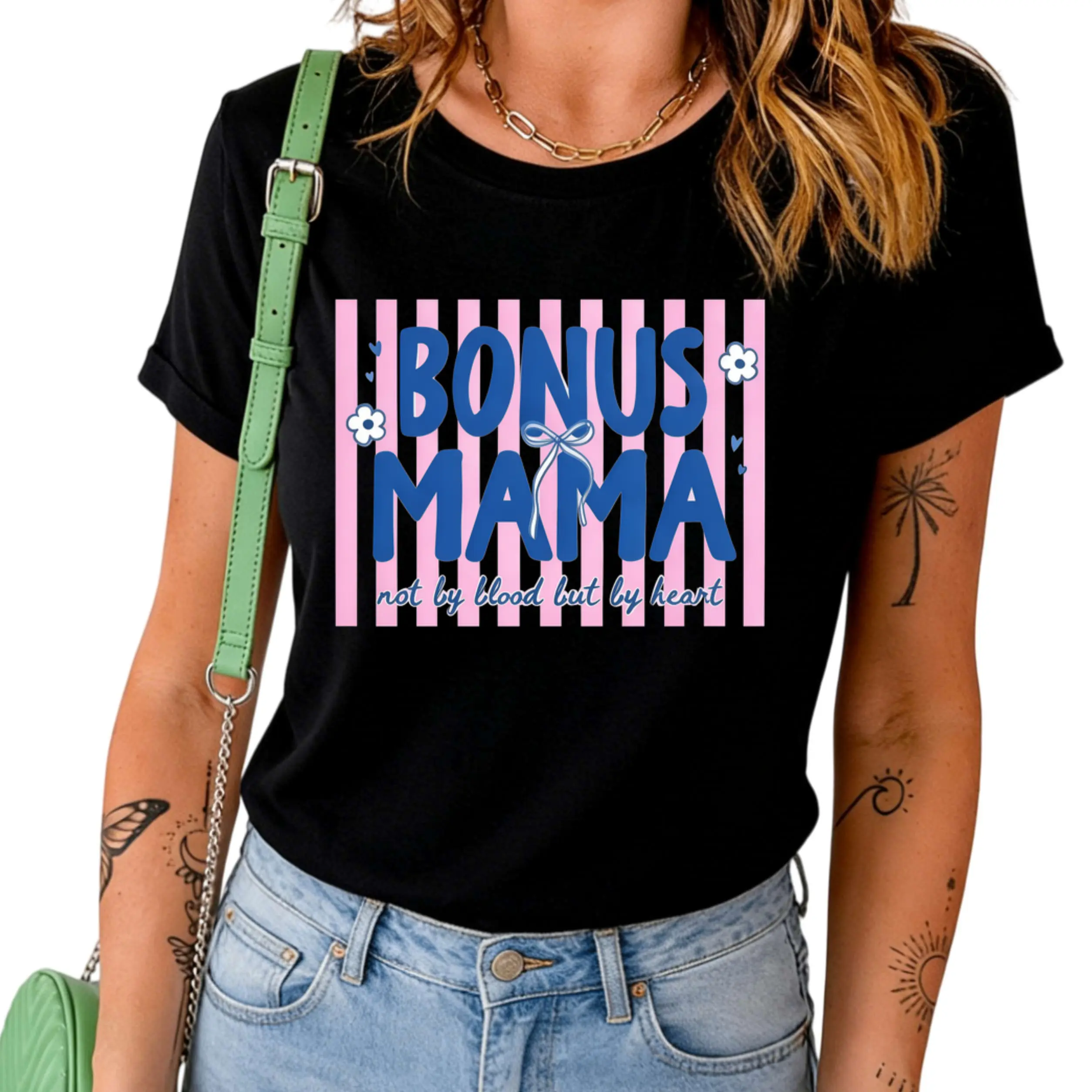 Bonus Mama TShirt, Stepmom TShirt, Stepmother Mothers Day Gift For Second Mom T-Shirt