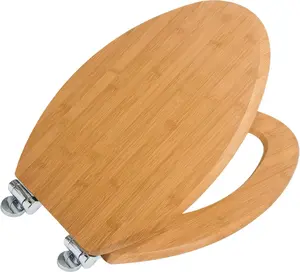 Elongated Toilet Seat, Soft Close with Alloy Hinges, Scratch-Resistant, Easy to Clean & Install, Oval Design, Fits Most Standard Toilets