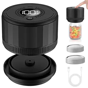 Electric Mason Jar Vacuum Sealer, USB Rechargeable Automatic Vacuum Sealer, Household Kitchen Appliances for Home Use