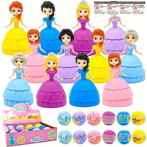 Easter Gift Set, 12 Pre-Filled Easter Eggs, Princess Toy Inside, Perfect Easter Basket Gift, Fun and Creative Easter Surprise, Box