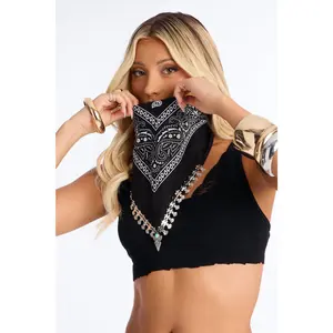 The Western Edge Bandana - Black/White