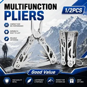 2/1PCS multi functional pliers set multi functional pliers 12 in 1 multitool pliers clearance Multi tool Professional Multitool Pliers Pocket Knife, Bottle Opener, Screwdriver, Apply To Survival, Camping, Hunting And Hiking