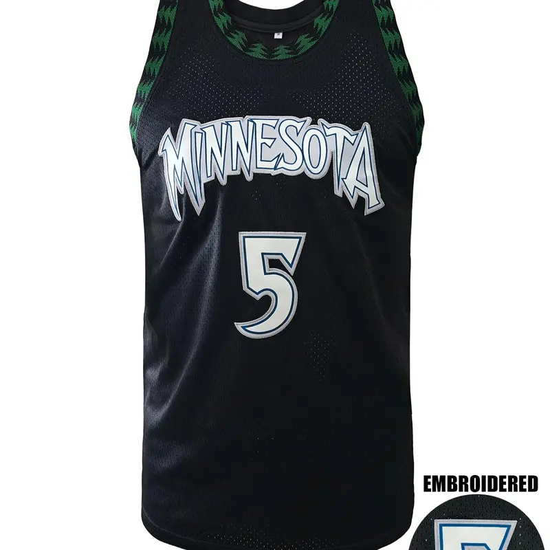 Men's #5 Basketball Jersey, Special Edition Stylish Jersey, Breathable Polyester Fabric Basketball Vest, Basketball Clothing for Games, Training & Casual Wear, Gymclothes, Sports Jersey, Sports Top, Workout Tops, Sportswear, Sports Apparel