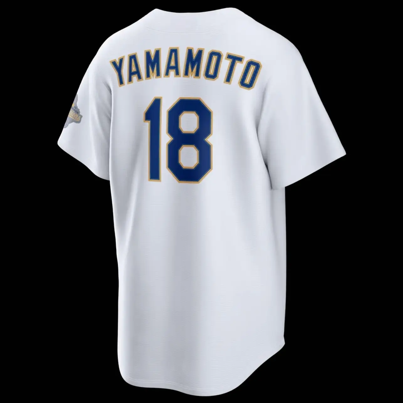 Unisex Baseball USA Los Angeles Yamamoto 18 2026 Gold Collection Stadium Jersey - White