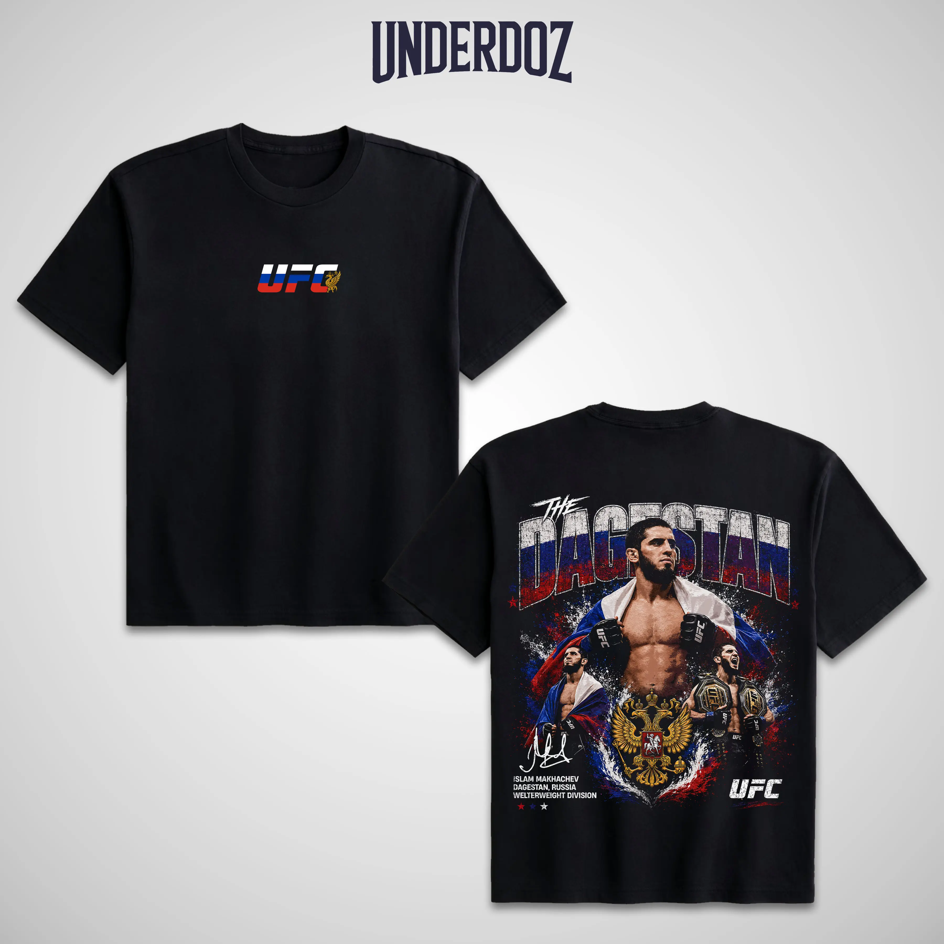 Men's UFC Islam Makhachev UFC 330 Dagestan T-Shirt, The Dagestan Islam Makhachev UFC Graphic Tee, UFC MMA Shirt, Gift for Fighters, Sports Apparel Cotton Tee, UFC Merch, Vintage Casual Style Gift