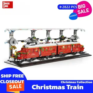 [BrickLORE](SHIP FREE) Christmas Train Christmas Collection Gift Toys Bricks 2822PCS Closeout Sale