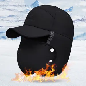Winter Warm Scarf-Mask Combo: Unisex Cold-Resistant Windproof Headwear for Cycling, Thickened Neck Warmer & Pullover Hat Waterproof Outdoor Hat Adjustable Stylish Hat Solid Color Hat