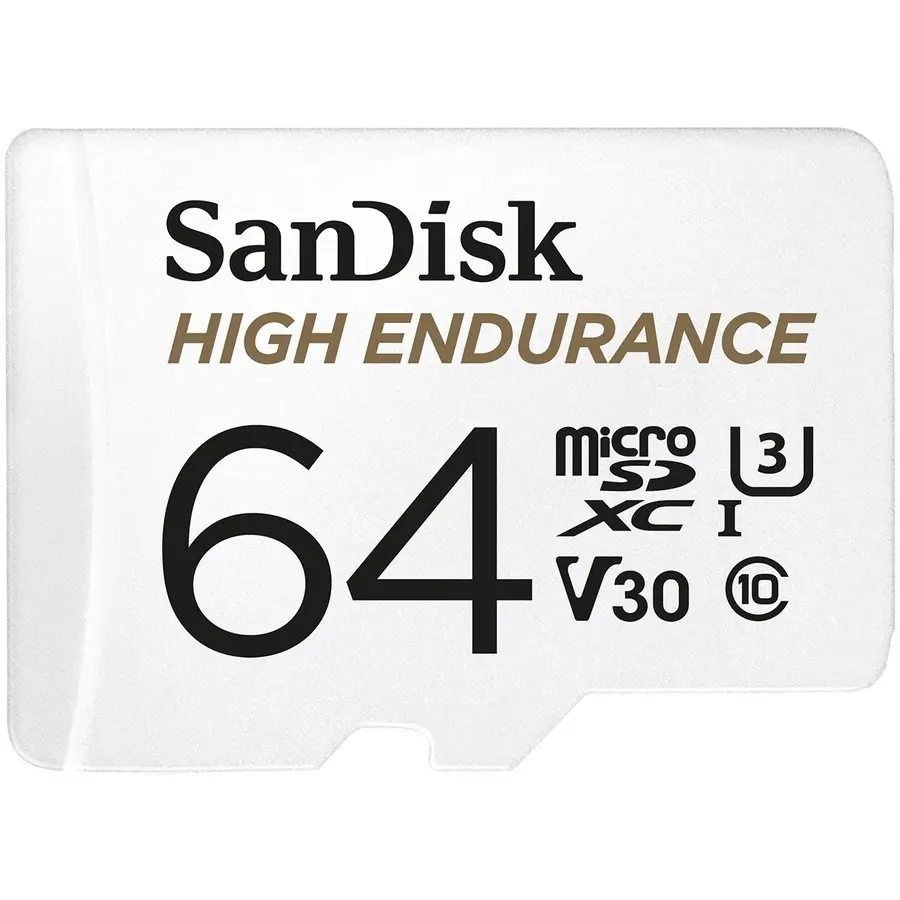 SanDisk High Endurance 64 GB microSD, Data Storage, Compact Form