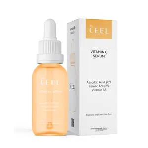 20% Vitamin C Brightening Anti-Aging Radiant Serum for Face with Ascorbic, Ferulic Acid & Vitamin B5 - Paraben & Perfume Free Skin Care Formula for Hydration, Wrinkles, Dark Spots, & Radiance - 30ml