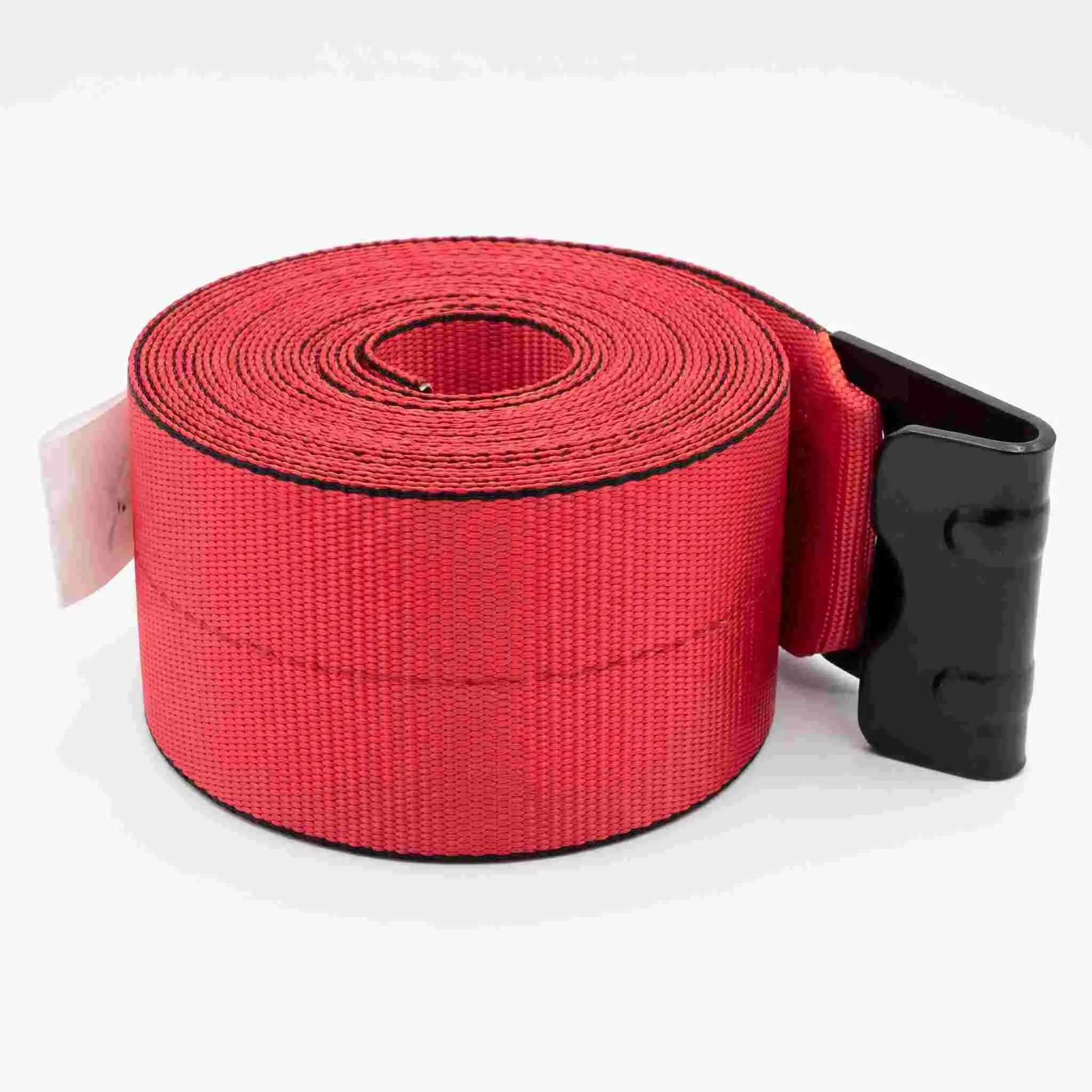 Heavy-Duty Cargo Securement Strap, 4" x 30' Durable Flat Hooks, 5400 LBS WLL, Red Premium Strong Webbing for Trucking Daily Hauling