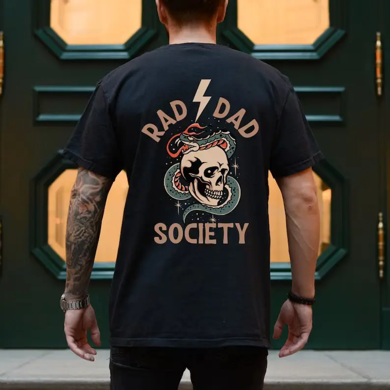 Rad Dad Society T-Shirt, Cool Dad Club, Dad Life Tee, First Fathers Day Present, Dad of Girls, Papa Of Boys, Gift For Husband, Daddy T-shirt Graphic tees