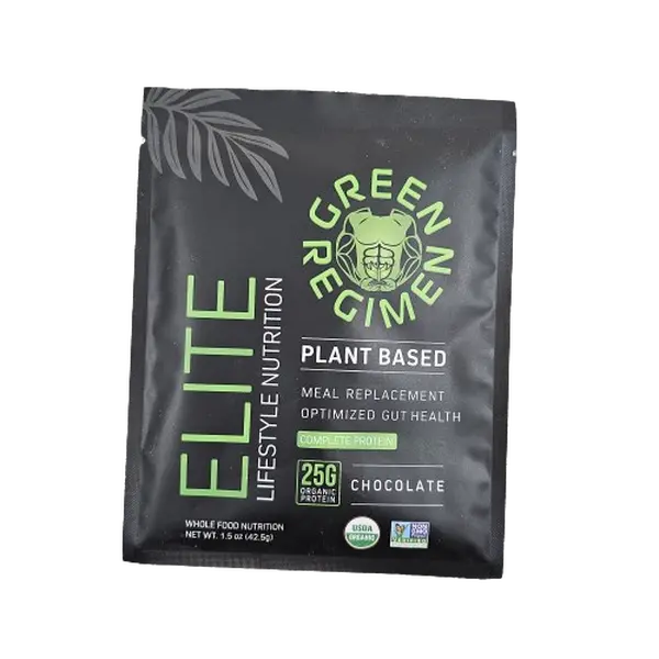 Green Regimen Elite Plant-Based Protein Powder 25g Complete Protein NonGMO Gluten-Free Meal Replacement for Healthcare Fitness