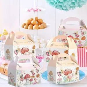 5-Piece Fairy Tale Party Gift Bags, Dreamy Forest Elf Box, Princess Snack Boxes, School Classroom Party Supplies, Birthday, Wedding, Christmas