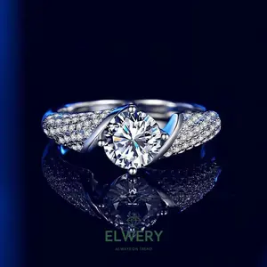 【R-211 | Interstellar Travel】Synthetic Moissanite Rings Jewelry Set in 925 Sterling Silver