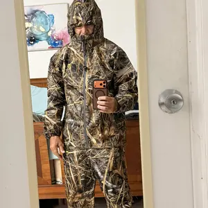 TIDEWE Rain Suit, Lightweight Waterproof Breathable Rain Coat & Pant for Outdoor Activities Working Suit Daily Wear field gear mens clothing Rainproof Full Body Cover