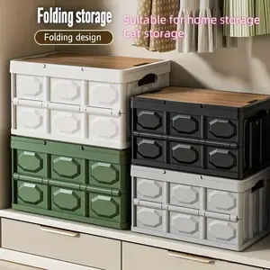 Outdoor Storage Box, Waterproof Foldable, Four Color Options, Ideal for Home, Car, Kitchen, Toys, Books, Clothes, Outdoor Use