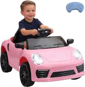 12V Children's Electric Rocking Ride-On with Parent Remote Control.Battery-Powered Ride-on Toy Suitable for Toddlers Aged 1-3.Features Rocking Motion,LED Lights, and Music Playback. (Pink + Plastic)