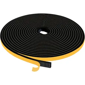 33Ft Weather Stripping Door Seal,Self Adhesive Weather Strip,Window Weather Stripping Sound Proof,Insulation, Adhesive,Use for Door Frame/Window/Gaps(1/2 in x 1/4 in)