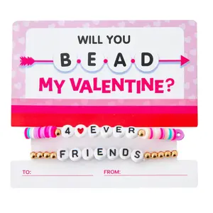Friendship Bracelets Valentine Exchanges with Card for 12