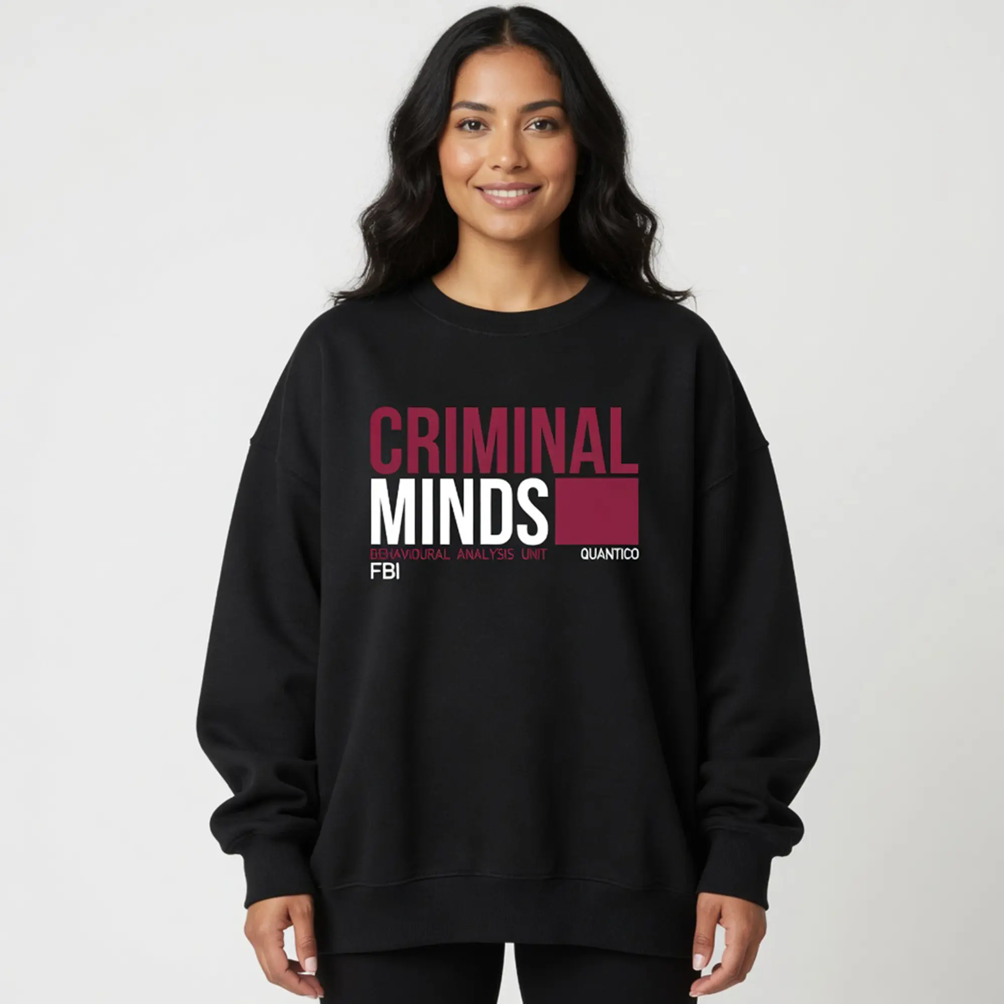 Criminal Minds Crewneck Sweatshirt, TV Show Graphic Pullover, FBI Aesthetic Unisex Sweater, True Crime Fan Merch