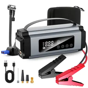 16800mAh Car Jump Starter with Air Compressor, 6000A Car Battery Jump Box, 150PSI Auto Tire Inflator, LED Flashlight and Emergency Rescue Light