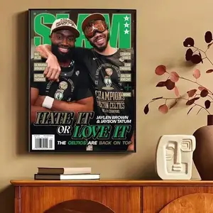 Magazine Jayson Tatum and Jaylen Brown Cover Poster- unframe