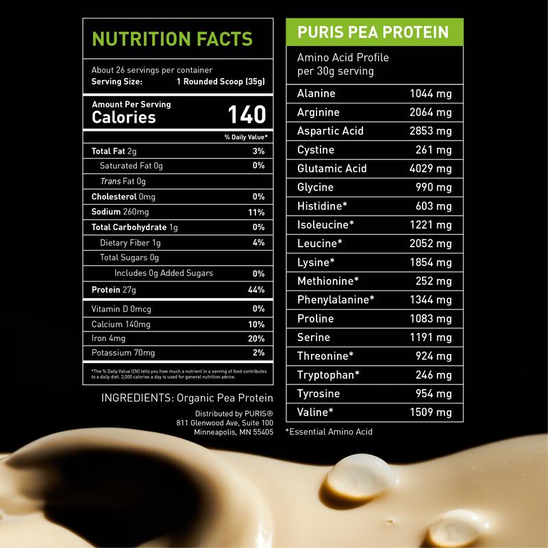PURIS Organic Pea Protein Isolate