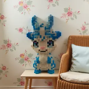 Chinese Style Egg-Laying Dragon 3D Puzzle Building Blocks, Home Office Decor, Party Decoration, Ideal Gift for Thanksgiving Christmas Halloween Easter