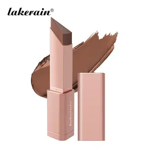 Cream Contour Bronzer Stick, 2-in-1 Bronzer & Contour Makeup Stick,Gliding Cream Formula with Triangle Applicator Tip, Easy Blending Bronzing Stick for Defined Sculpted Cheeks & Natural Sun-Kissed Bronzed Glow, Beginner Friendly for All Makeup Levels