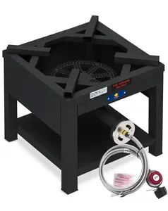 ARC Single Burner Propane Stove, High-Pressure 200,000BTU Cast Iron Gas Burner Propane Burner Cooker