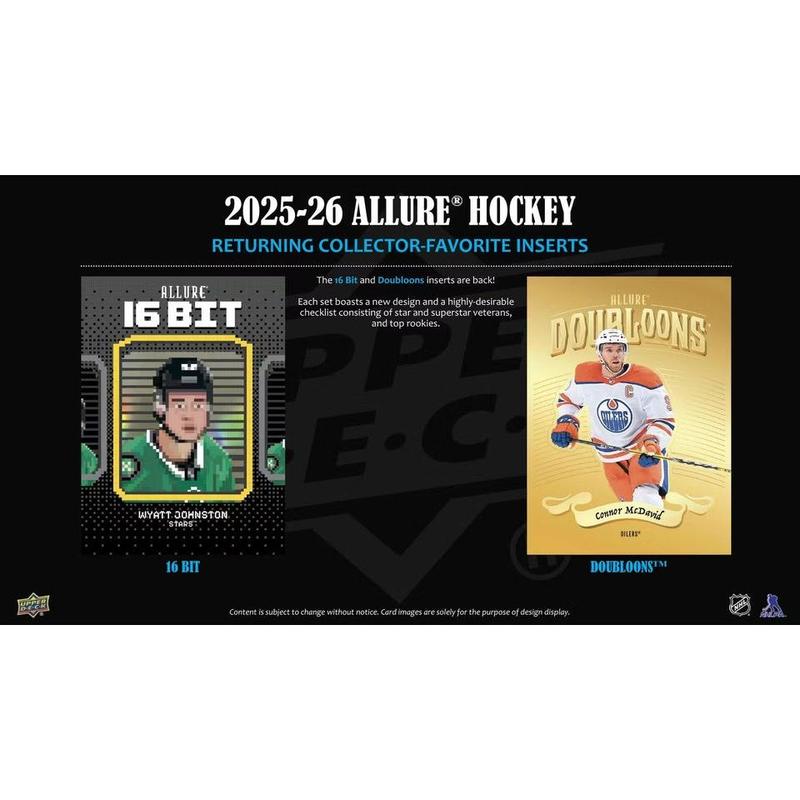 2025-26 Upper Deck Allure Hockey Hobby Trading Cards