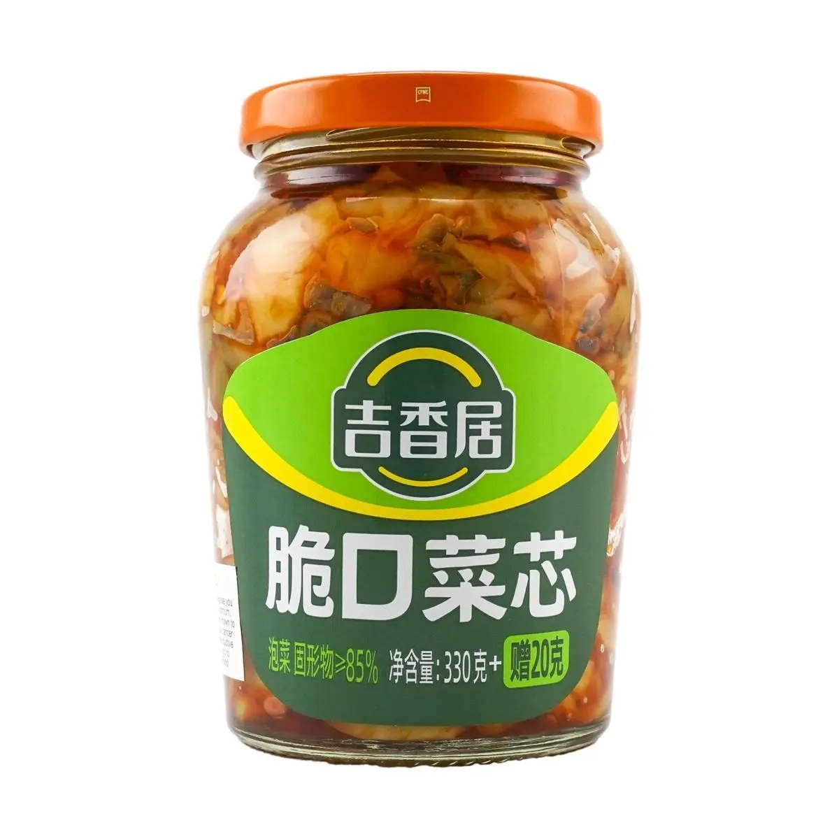 JI XIANG JU Crispy Baby Bok Choy - Savory & Flavorful, Perfect for Rice & Meals, 350g