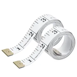 Soft Tape Measure,60 inch Double-Sided Measuring Tape for   Fabric Sewing Tailor 150cm/60inch(White / 2 Pack)