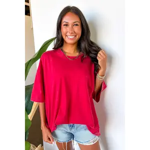 Weekend Awaits Mineral Wash Oversized Top - BACK IN STOCK