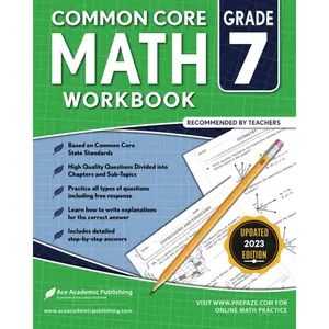 7th Grade Math Workbook: Common Core Math Workbook Paperback – January 23, 2020