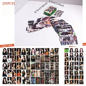 60 Cards + 32 Stickers International Girl Group Flashcards, Kat-Seye Theme Photo Cards, Christmas and Birthday Gift, Fan Collection