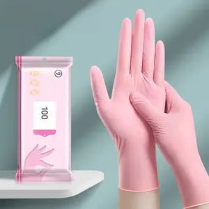 Disposable Nitrile Gloves, Waterproof Household Cleaning Gloves, Durable Oil-Resistant Rubber Dishwashing Gloves, Reusable Kitchen Gloves