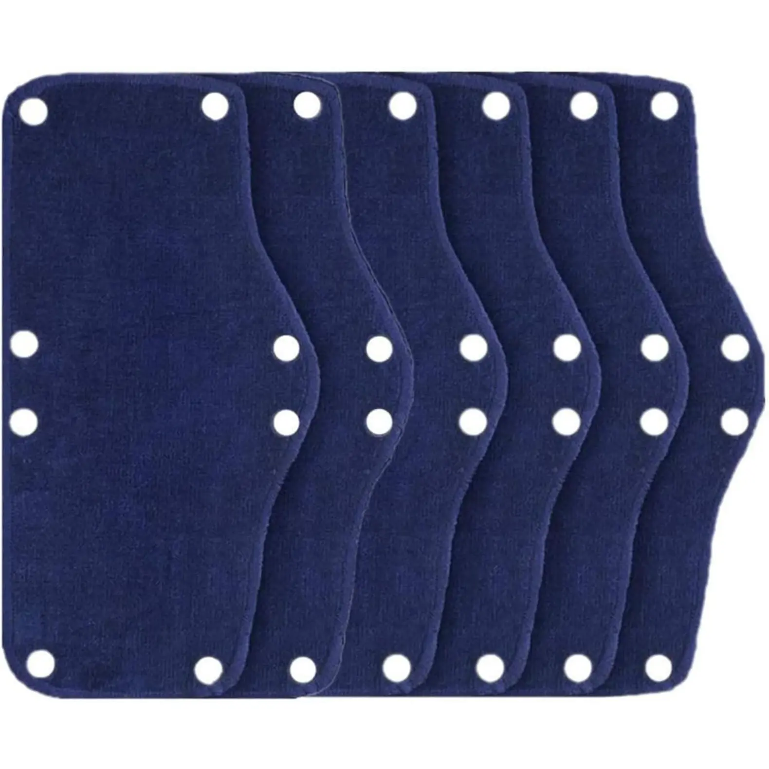 6-Pack Premium Cotton Hard Hat Sweatbands, Washable Reusable Snap-On Safety Gear Helmet Liners for Adults, Moisture Control Comfortable Barrier Durable Breathable, Fits Most Helmets, Approx. 10×5 Inches/25×12.5 Cm, Construction Outdoor Work Use