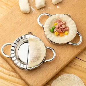 1pc Dumpling Machine - Dumpling Molding Machine/Stainless Steel/Pie Dumpling Packaging Mold Kitchen Accessories Dumpling Filling Spoon, Easy to Cut Dumpling Crafts, Creating Perfect Dumplings, Kitchen Accessories