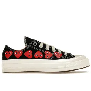 Converse Men's Chuck Taylor All Star 70 Ox Comme des Garcons PLAY Multi-Heart Black, from StockX