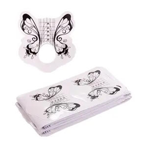 100 Pieces Flexible Nail Forms Nail Art Supplies For Beginners And Experts