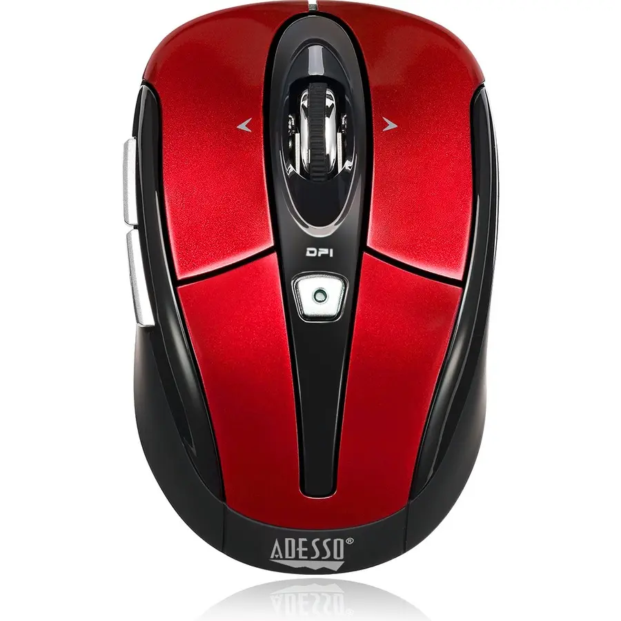 Adesso iMouse S60R 6-Button Wireless Optical Nano Mouse - Red