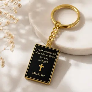 Christian Salmo 91:7 Keychain, Handmade Stylish Design , Faith Gift