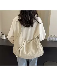 Large Capacity Lightweight Dumpling Bag Women's Sports Fitness Bag Versatile Commuter Bag Shoulder Messenger Bag