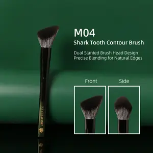 Reverse M04 Shark Tooth Contour Brush, Soft Smooth Angled Side Face Makeup Brush, Makeup Blending Brush, Newbie Friendly, Perfect for Beginners