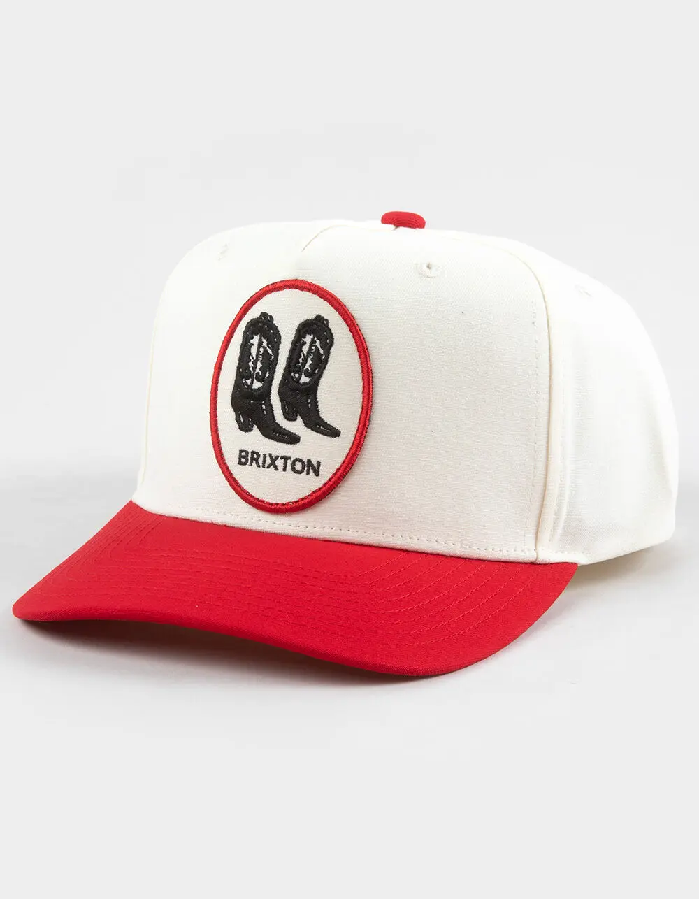 BRIXTON Two Boots Womens Snapback Hat, Red Combo BRIXTON Two Boots Womens Snapback Hat, Red Combo