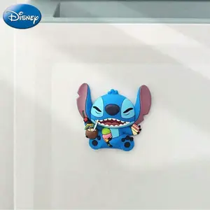 1PC Disney Officially Licensed Stitch Cartoon Character Fridge Stickers Magnets Kitchen Decoration Accessories Magical Fridge Decor Gifts Holiday Brithday Gifts