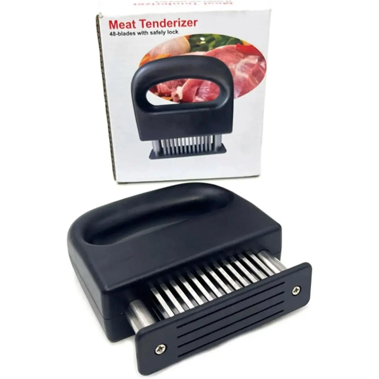 Meat Tenderizer Tools with 48 Stainless Steel Blades Cooking for Your Kitchen