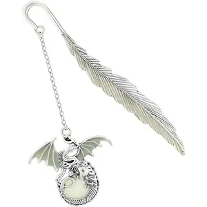 Dragon Bookmark - Glow in The Dark Fantasy Bookmark Gifts for Women & Men ( Dragon)